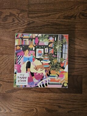 My Happy Place 750-Piece Puzzle - Colorful Cozy Reading Nook